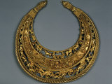 Gold Pectoral with Scenes of Scythians Milking Sheep and Making Shirt of Animal Skins, 4th c. BC Photographic Print