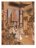 Painting, from Elegant Pastimes, Japanese screen, Edo period, early 18th century Giclee Print by Kano Tansetsu