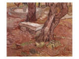 Stone Bench in the Garden of St Paul Hospital, Saint-Remy, 1889 Lámina giclée Stone Bench in the Garden of St Paul Hospital, Saint-Remy, 1889 Lámina giclée