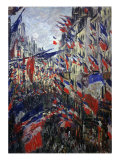 Rue St Denis in Paris During Patriotic Festival of June 30, 1878 Giclee Print
