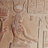 Limestone Relief of Cleopatra VII, 51-30 BC, Temple of Hathor, Roman period, Dendera, Egypt Photographic Print