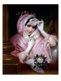 Woman with Mask, 1843 Giclee Print