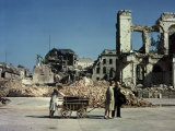 Bomb-damaged Street in Berlin, Germany 1946 Photographic Print