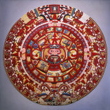 Solar Calendar, Aztec, Mexica Culture (Reconstruction) Photographie