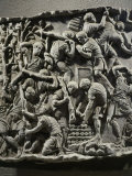 Roman Legionaries Prepare Fortifications, Relief from Copy of Trajan's Column Photographic Print