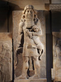Gilgamesh, or the Lion Spirit, Stone relief, Assyrian, 8th century BC Photographie