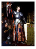 Saint Joan of Arc at Coronation of King Charles VII in Reims Cathedral Giclee Print
