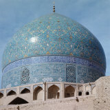 Outer Dome, with Enamelled Faience Tiling, Imam Mosque, 1611-1626, Isfahan, Iran Photographic Print