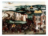 Meeting at the Field of the Cloth of Gold near Guines, France, 7 June 1520 Giclee Print by Friedrich Bouterwerk