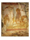 Journey to Bethlehem with Mary on Donkey, Fresco in Apse of Church of Santa Maria Foris Porta Giclee Print