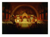 Meeting of Chapter of Knights Templar in Paris, April 22, 1147 Giclee Print by Francois-Marius Granet