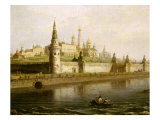 View of the Kremlin in Moscow, Russia, from the Kameny (Stone) Bridge, 1818 Giclee Print