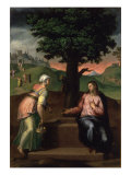 Christ and the Samaritan Woman Lámina giclée Christ and the Samaritan Woman Lámina giclée