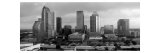 Black and White Skyline of Downtown Tampa Giclee Print by Images Monsoon