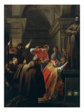 Pope Nicholas V, 1397-1455, Opening the Tomb of St Francis of Assisi Impressão giclée por Jacques Blanchard Pope Nicholas V, 1397-1455, Opening the Tomb of St Francis of Assisi Impressão giclée por Jacques Blanchard