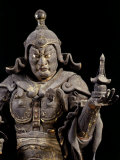 Bishamon-ten, King-guardian of the North, Lacquered Cypress Wood, early 13th century Photographic Print