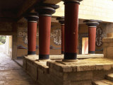 Guards' Verandah, Royal Apartments, Palace of Knossos, 2nd millennium BC Minoan, Crete Photographic Print