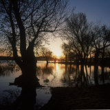 Campground at Lahontan Reservoir During Sunset, Nevada Photographic Print by Deon Reynolds