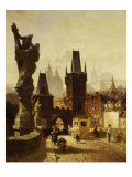 The Towers of the Charles Bridge in Prague, Czechoslovakia, 1870 Giclee Print