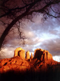 Sunset Sky over Cathedral Rock, Sedona, Arizona, USA Photographic Print by Margaret L. Jackson