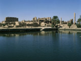 Temple of Amon Seen from Sacred Lake, Karnak, Egypt Photographic Print
