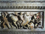 Battle Between Greeks and Persians, Relief, Alexander Sarcophagus Photographic Print