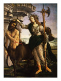 Pallas or Minerva and the Centaur c.1480, Oil on Canvas Reproduction procédé giclée par Sandro Botticelli