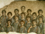 Sacred Choir, Polychrome Mosaic, 3rd century, from Roman Temple of Diana Photographic Print