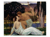 Daphnis and Chloe, 1913 Giclee Print by Gabriel Deluc