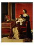 Woman at her Toilet with Servant, from La Vue (sight), c. 1635 Giclee Print