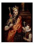 Saint Louis IX 1214-70 King of France Lámina giclée por El Greco