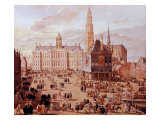 Dam Square, Amsterdam, Holland, 1659 Giclee Print by Jacob van der Ulft