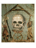 Symbols of Afterlife, Roman Mosaic from House of Tragic Poet, Pompeii, Italy Giclee Print