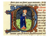 Pregnant Woman, Folio 47 of 1356 Manuscript Treatise on Medicine by Aldebrando di Firenze Giclee Print