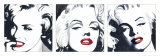 Marilyn Triptych Kunstdrucke von Irene Celic