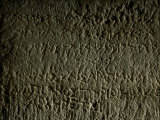 Detail of Base of Candelabrum in Marble, with Double Inscription in Greek and Phoenician, Photographic Print