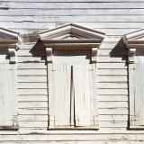 Shuttered Windows of Ghost Town School House, Silver City, Idaho, USA Photographic Print by Deon Reynolds