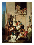 Mark Antony Brought Dying to Cleopatra VII, Queen of Egypt Giclee Print