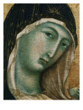 Face of Virgin Mary, from Madonna with Child altarpiece, Convent of San Domenico Reproduction procédé giclée par Duccio di Buoninsegna 