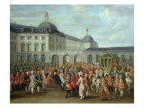 Arrival of Archduke Maximilian (1756-1825) at the Residenz Palace Bonn Germany, 1780 Giclee Print by Johann Franz Rousseau