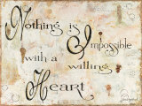A Willing Heart Poster af Kim Klassen