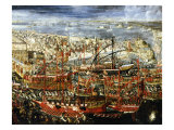 Arrival of Morosini's Fleet in Basin of St Marks, Venice, 1685 Giclee Print