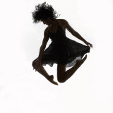 Woman Jumping in the Air Dancing Photographic Print by Alfonse Pagano