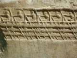Trireme with 9 Naked Oarsmen, Relief, Marble, Classical Greek, 5th century BC Photographic Print