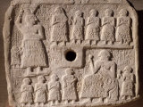 Ur-Nanshe, Founder of Lagash dynasty c. 2500 BC, as Builder-king Carrying Basket of Bricks Photographie