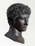 Head of Victorious Athlete Called the Benevento Head, Bronze, 5th century BC Greek Photographic Print