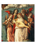Angel musicians, from Assumption of the Virgin Mary (detail) Giclee Print by Girolamo di Benvenuto