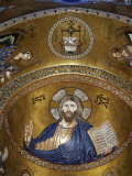 Christ Pantocrator, Palatine chapel, Palazzo dei Normanii or Palazzo Reale, Palermo, Sicily Photographic Print