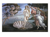 The Birth of Venus, with Chloris, Zephyrus and Spring, c.1485 Giclee Print by Sandro Botticelli