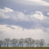 Cumulus and Stratus Clouds over Summer Lake,Oregon Photographic Print by Images Monsoon